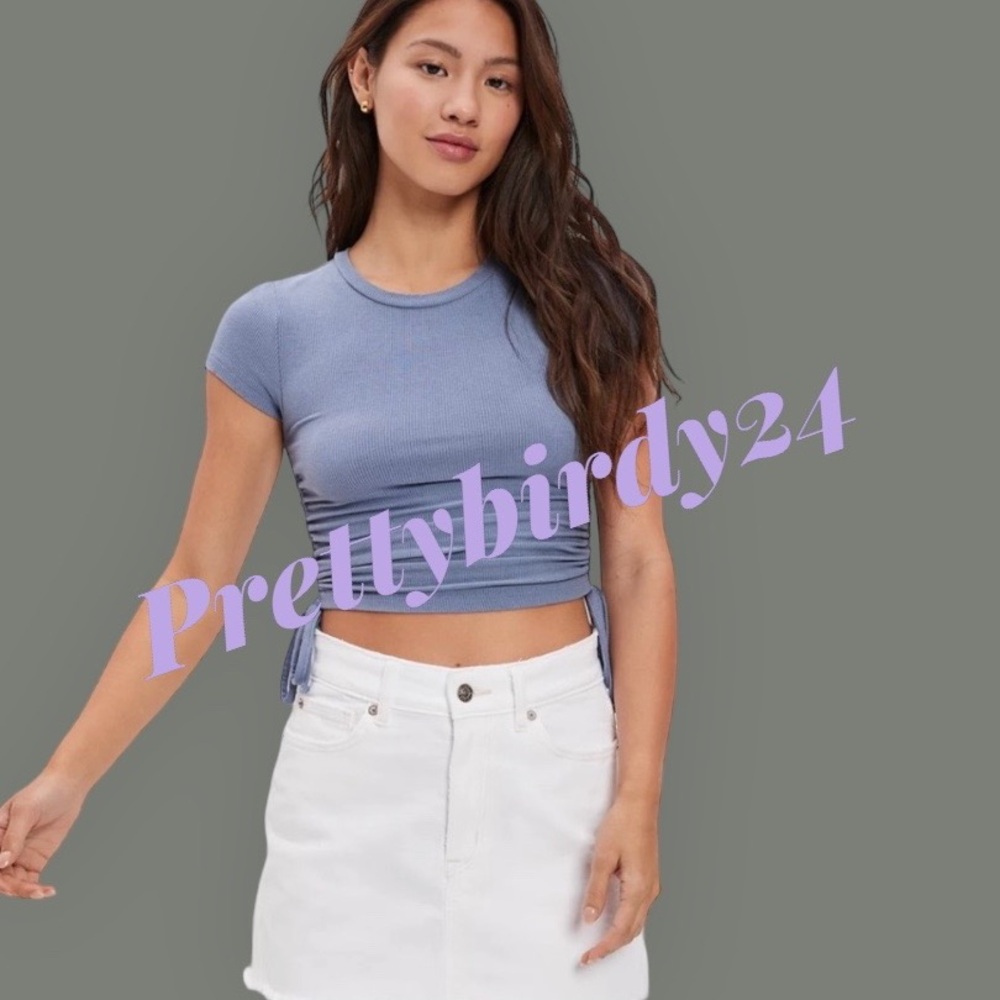 AEO White Hi Rise Mini Skirt - Picture 2 of 12